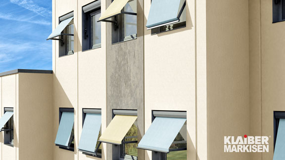 Fassadenmarkise METRO-BOX FS4200-R/ -E | KLAIBER Sonnen- u. Wetterschutztechnik GmbH